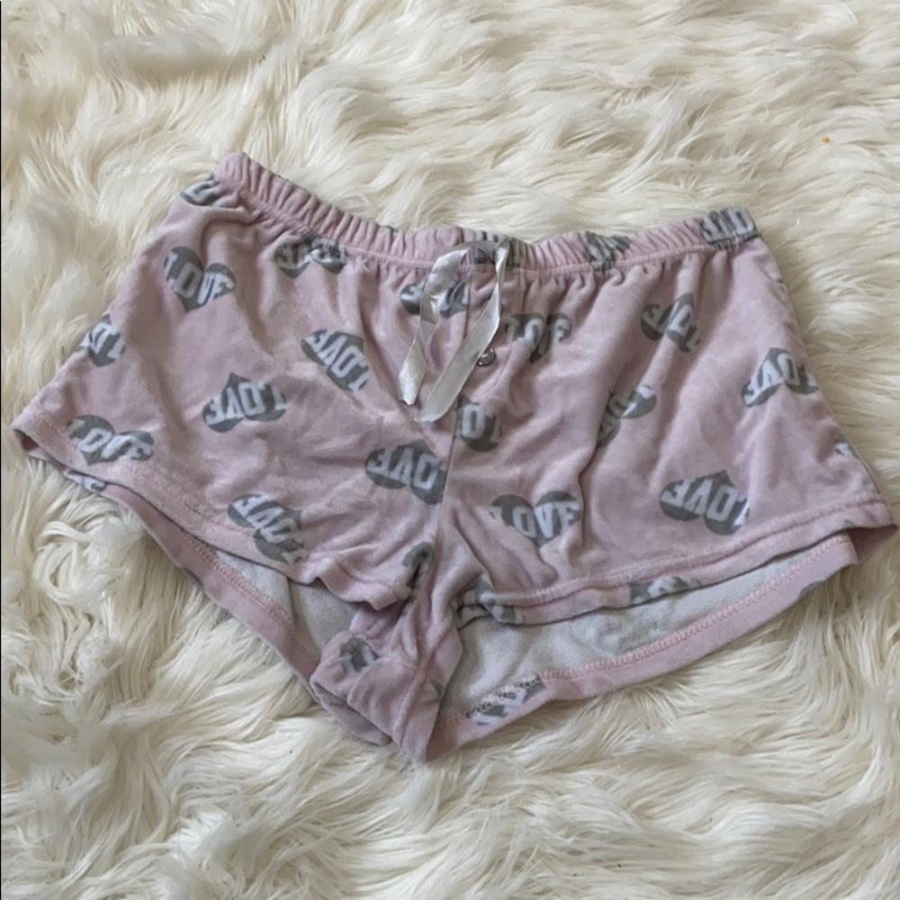 Valentine’s Day pajama shorts